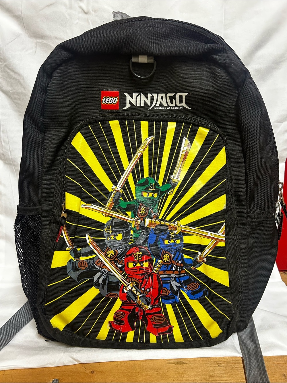 LEGO Ninjago Masters of Spinjitzu 2015 Black & Yellow Kids Backpack